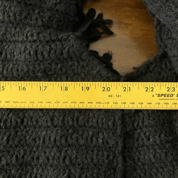 NWT Bogner Paria Black Wool Alpaca Loop Mop Vest Women’s ONE SIZE $850 🔥 - Picture 15 of 15